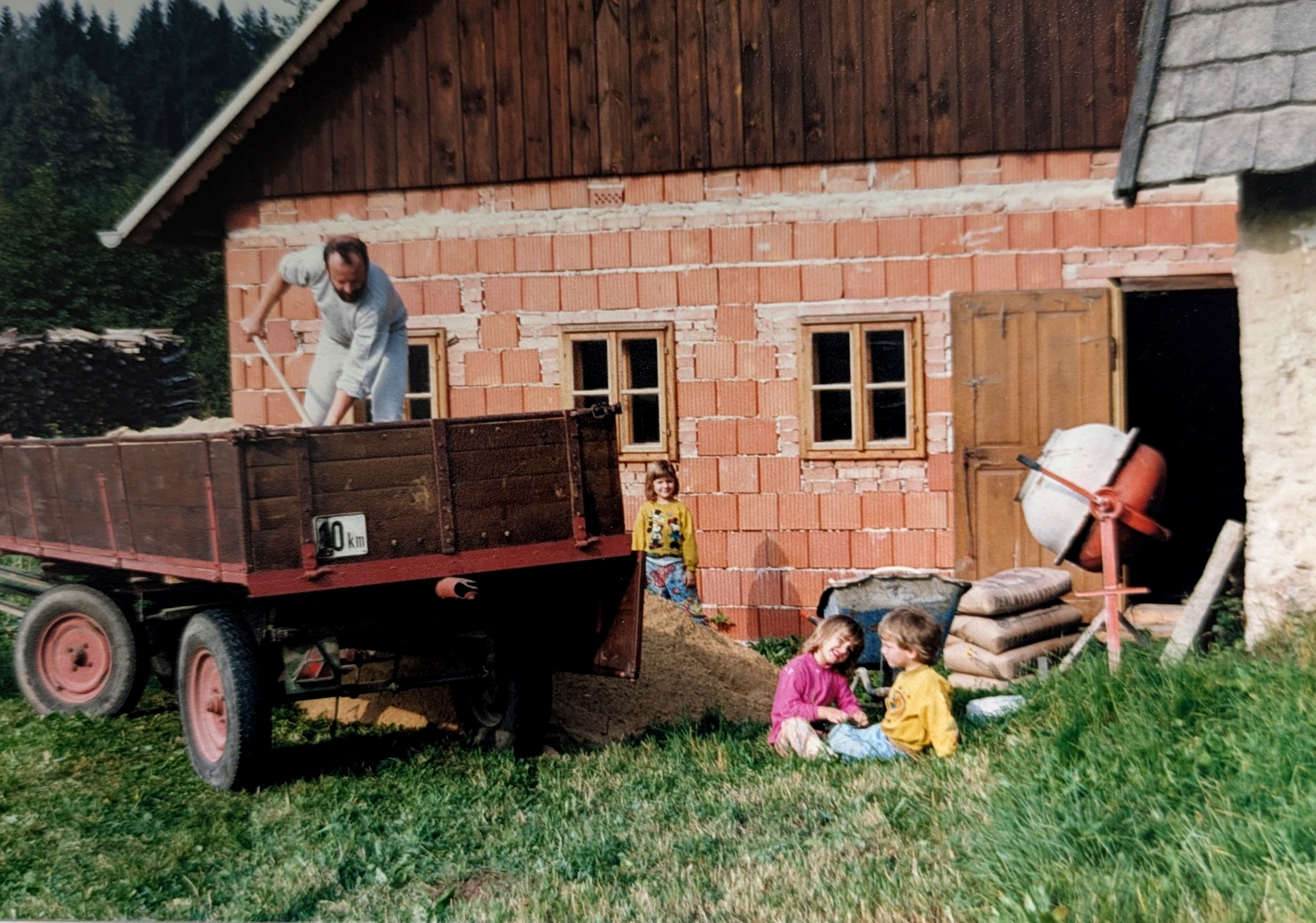 Peter beim Umbau